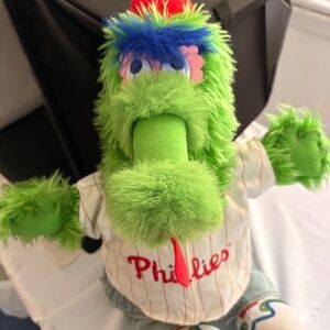 Build A Bear Philadelphia Phillies Phanatic Plush Mascot w Jersey & Jeans 18"